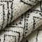 Black Abstract Geometric Global Woven Pattern Upholstery Fabric by The Yard - SKU: Murrow Pepper